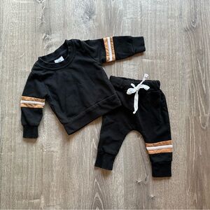 Olive + Scout Black Long Sleeve Set 3-6 Months